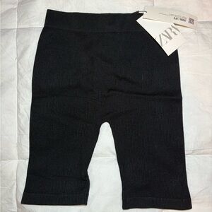 Zara Black Ribbed Bottoms